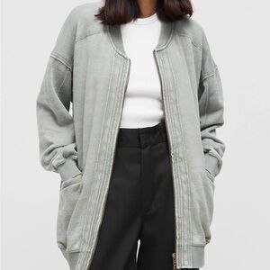 FP Movement by Free People Gray Bomber Jacket